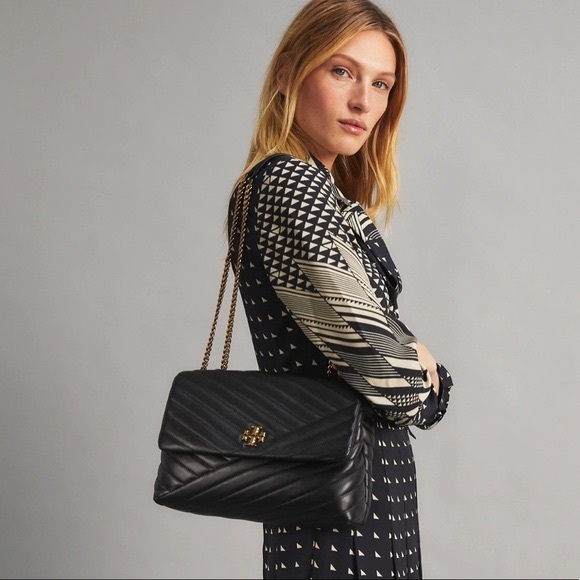 🖤✨Tory Burch✨🖤 Black Kira Chevron Convertible Quilted Bag - Picture 13 of 13